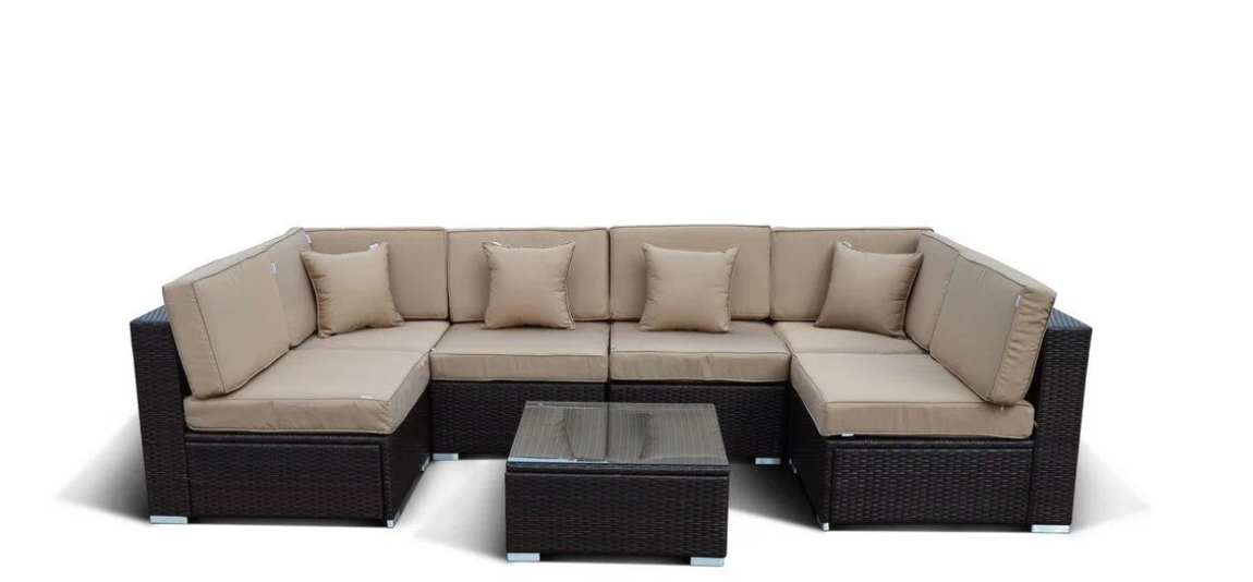 Комплект мебели YR822D-Brown/Beige