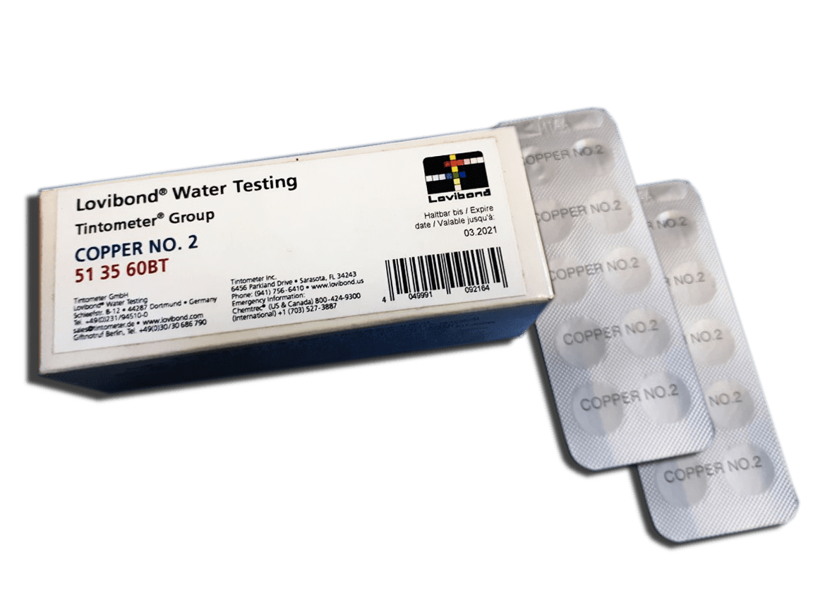 Тестерные таблетки для фотометра для анализа воды бассейна Lovibond СOPPER