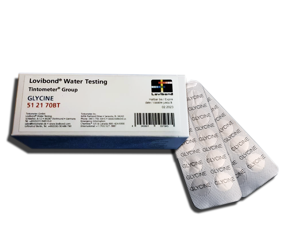 Тестерные таблетки для фотометра для определения уровня глицина в воде бассейна Lovibond Глицин