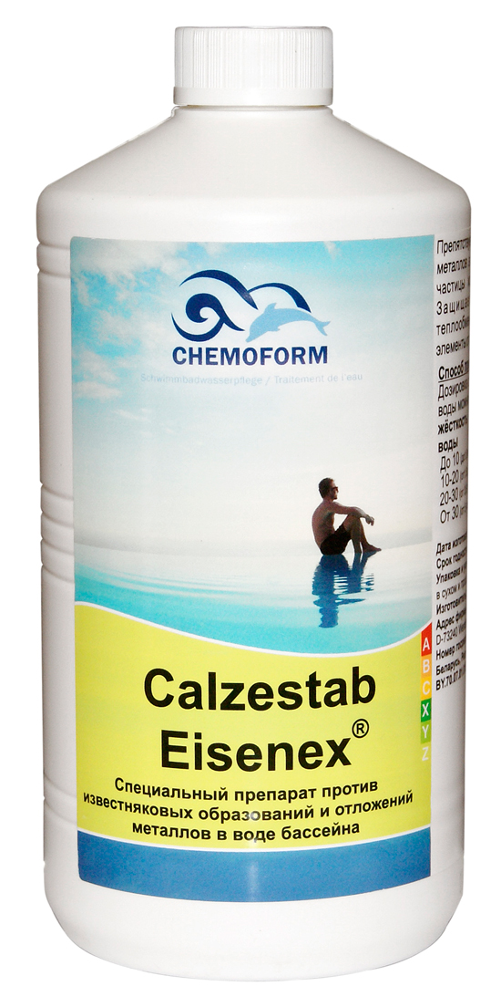 Препарат против известковых образований и отложений металлов в воде бассейна Chemoform Кальцистаб (Calzestab Eisenеx)