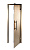 Дверь стеклянная GS Brasch (бронза) 70x190см, коробка из алюминия, ролик, правая