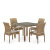 Комплект мебели 4+1 T257B/Y379B-W65 Light Brown в интернет-магазине MasterSPA