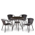 Комплект мебели 4+1 T282ANT/Y137C-W53 Brown 4Pcs в интернет-магазине MasterSPA