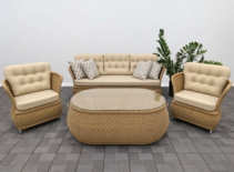 Комплект мебели PETUNYA Oak (Диван+2 кресла+коф.стол)