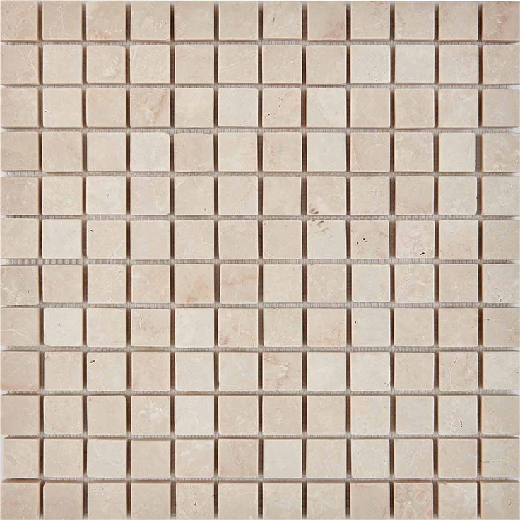 Мозаика 235 Cream marfil, чип 23x23 мм, сетка 305х305x6 мм, Матовая