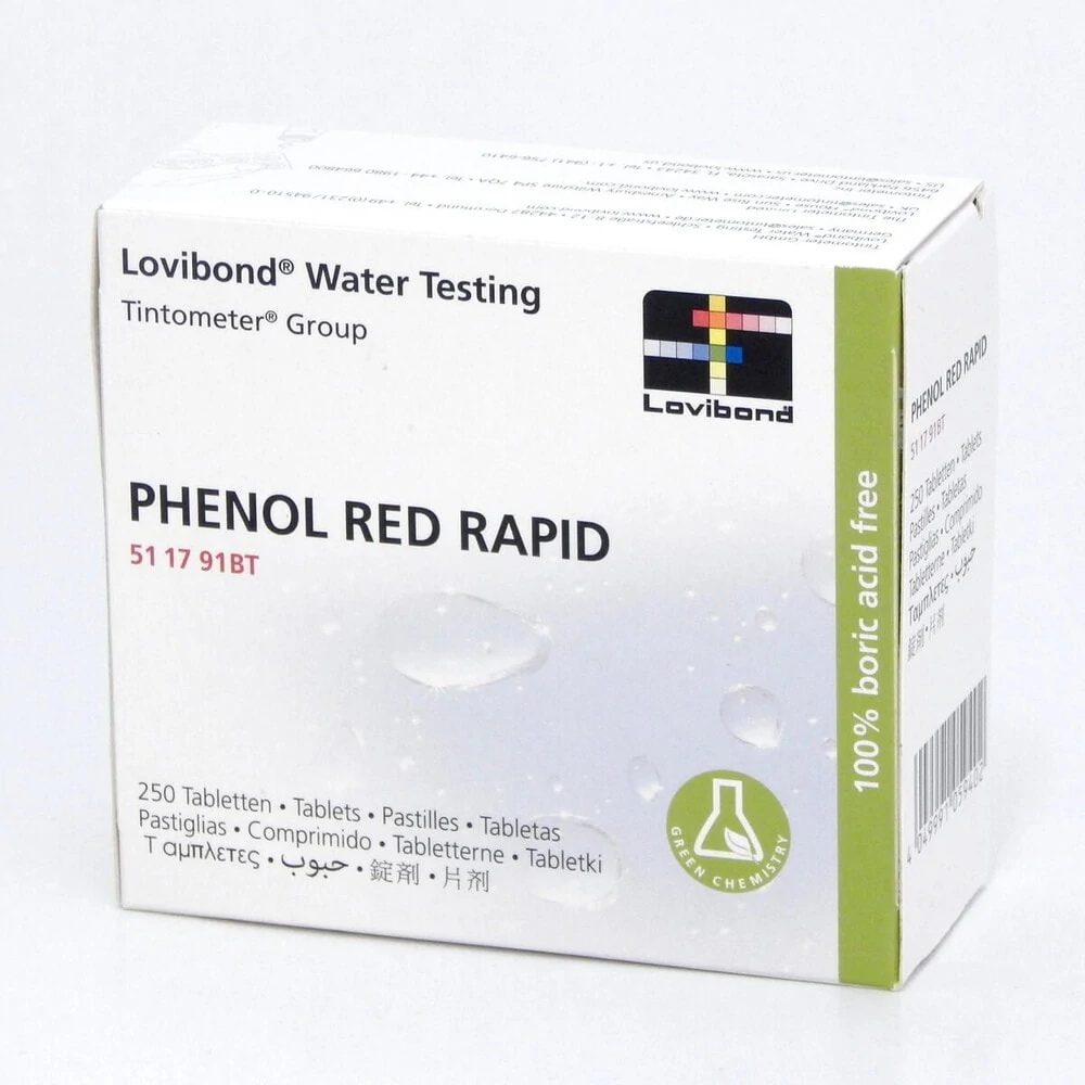 Тестерные таблетки Lovibond PHENOL RED Rapid (pH) (25 блистеров) 511791BT