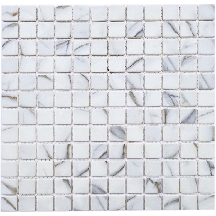 Мозаика 759 из стекла, чип 23x23 мм, сетка 300х300x4 мм