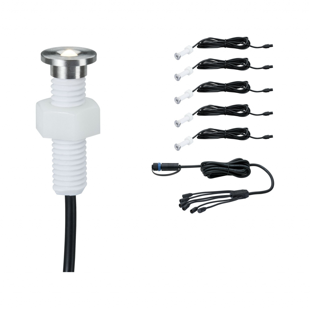 Светильник встраиваемый уличный Paulmann Plug & Shine MicroPen II 5х0.22Вт 93695