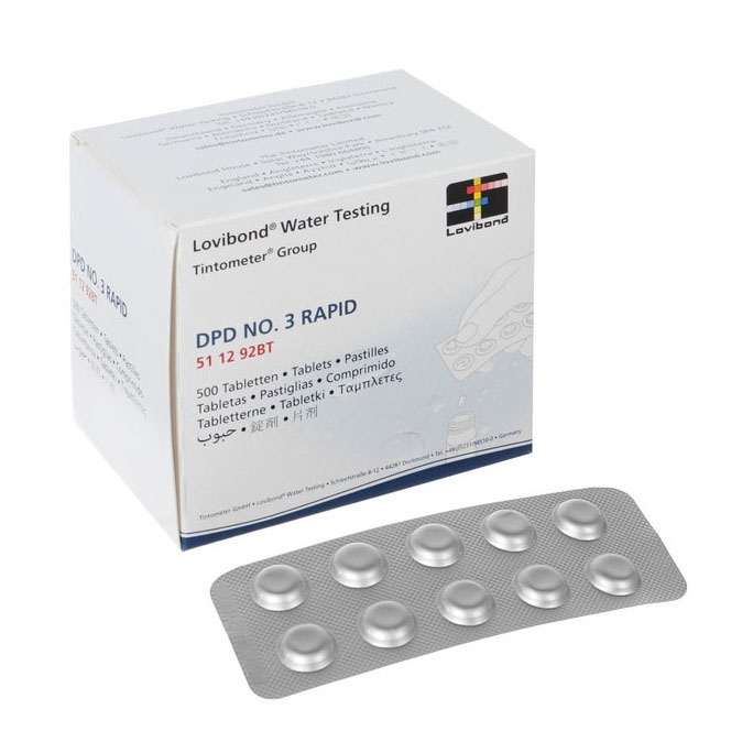 Тестерные таблетки DPD3 Lovibond RAPID (total CL) (50 блистеров)
