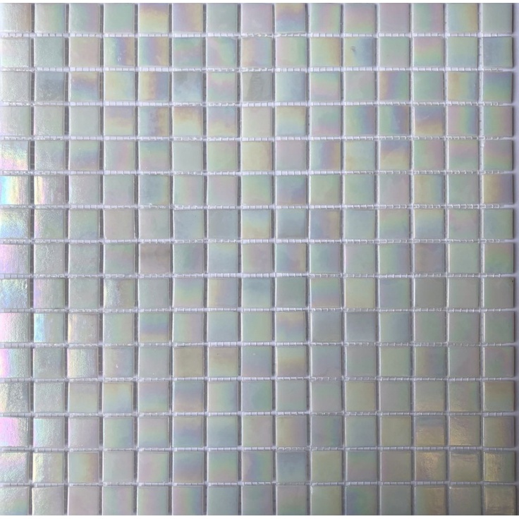 Мозаика 121 из стекла, чип 20x20 мм, сетка 316х316х4 мм