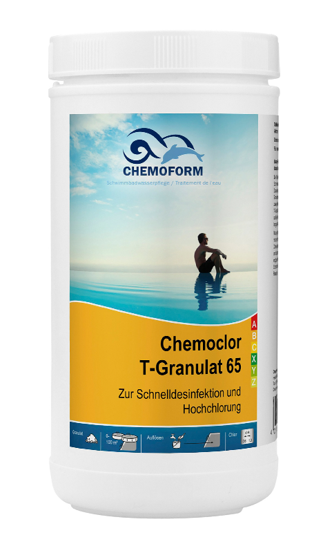 Средство для дезинфекции воды в бассейне Chemoform Кемохлор Т-65 гранулированный 