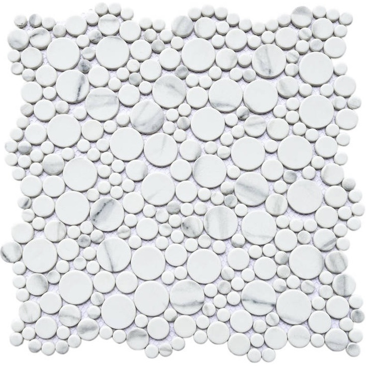 Мозаика 766 из стекла, чип произвольный, сетка 296х296x4 мм