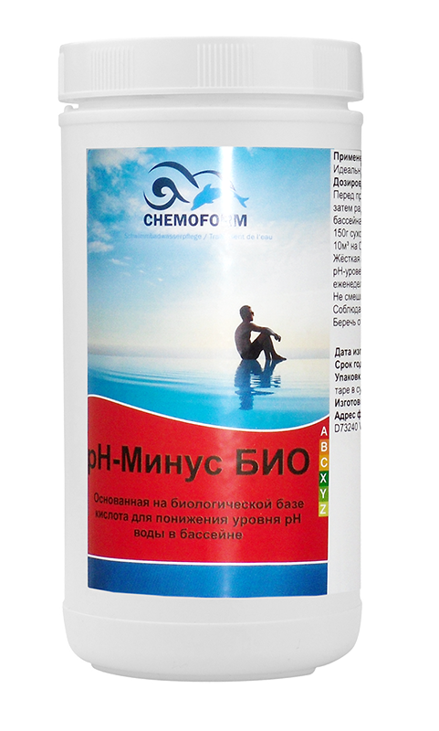 Средство для понижения уровня рН воды в бассейне Chemoform pH-Минус Био гранулированный