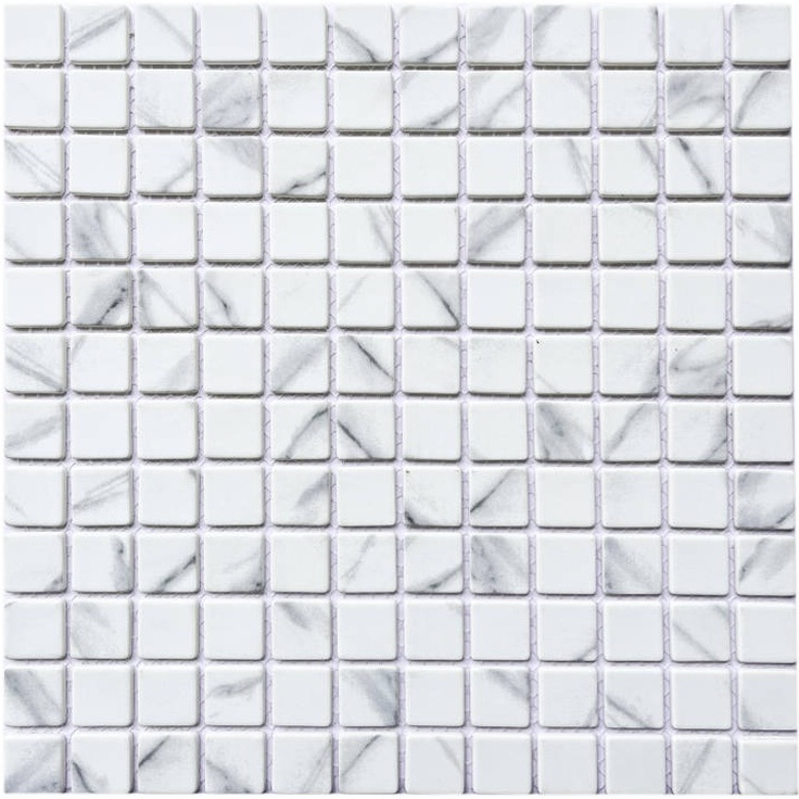 Мозаика 764 из стекла, чип 23x23 мм, сетка 300х300x4 мм