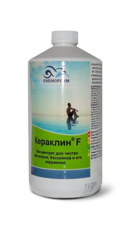 Средство для удаления известковых отложений и ржавчины в бассейне Chemoform Кераклин F / Чистка фильтра