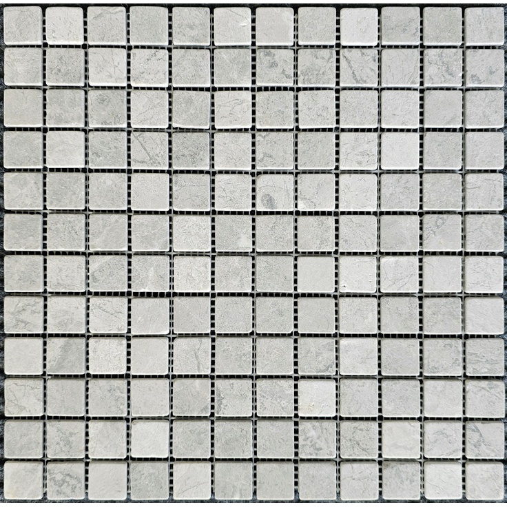 Мозаика 329 Tundra Grey, чип 23х23 мм, сетка 305х305х4 мм, Матовая