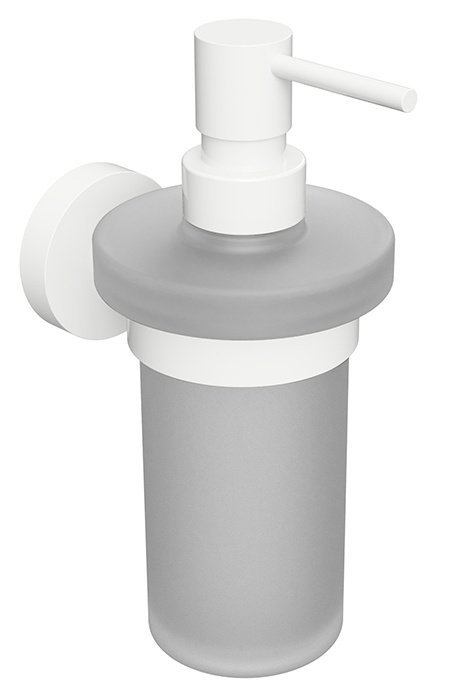 Настенный дозатор для жидкого мыла (стекло) Bemeta White, 104109014