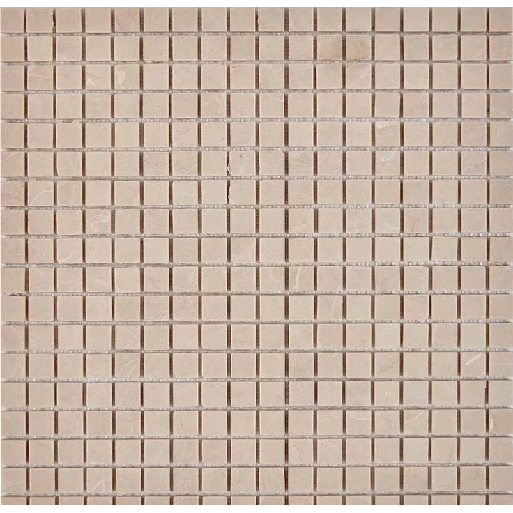 Мозаика 229 Crema Nova, чип 15х15 мм, сетка 305х305х4 мм, Матовая