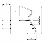Лестница AstralPool "Easy Access" для облегченного входа в воду, AISI-316 (3 ступени) – Купить в Калининграде - Интернет-магазин Мастер Спа