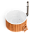 Купель композитная «Элит» круглая 220х110 термососна со встроенной печью