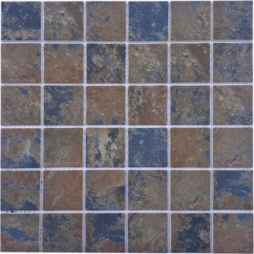 Мозаика 760 из стекла, чип 48x48 мм, сетка 300х300x4 мм в интернет-магазине MasterSPA