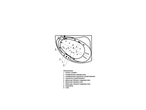 Ванна акриловая Альтаир 160х110 (левая, с фронтальным экраном, без гидромассажа) в интернет-магазине MasterSPA