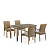 Комплект мебели 4+1 T256B/Y379B-W65 Light Brown
