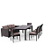 Комплект мебели T347/S65A/Y380A-W53 Brown 8PCS
