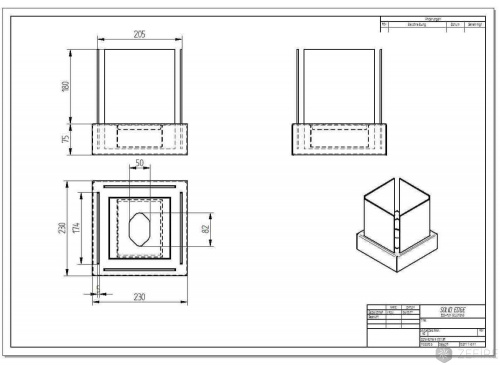 Биокамин ZeFire Quant metall черный – Купить в Калининграде - Интернет-магазин Мастер Спа