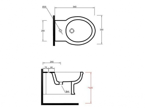 Биде Olympia Impero Style IMP220101 в интернет-магазине MasterSPA
