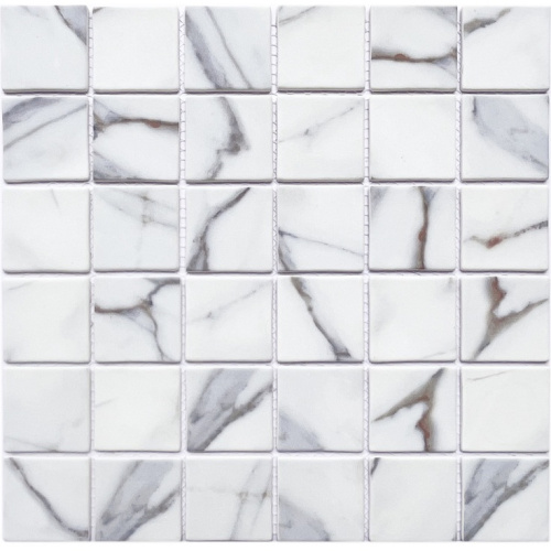 Мозаика 758 из стекла, чип 48x48 мм, сетка 300х300x4 мм в интернет-магазине MasterSPA