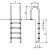 Лестница AstralPool Wall со ступеньками "Luxe", AISI-316(4 ступени) – Купить в Калининграде - Интернет-магазин Мастер Спа