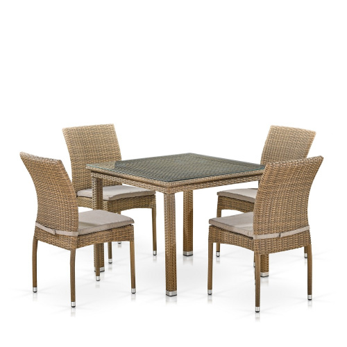 Комплект мебели 4+1 T257B/Y380B-W65 Light Brown в интернет-магазине MasterSPA