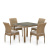 Комплект мебели 4+1 T257B/Y380B-W65 Light Brown в интернет-магазине MasterSPA