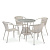 Комплект мебели 4+1 T257C/Y380C-W85-90x90 4Pcs Latte