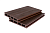  Доска террасная композитная 3D 22*140*3000мм, цвет-шоколад