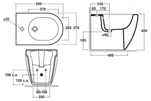 Биде Olympia Nicole NIC210101 в интернет-магазине MasterSPA