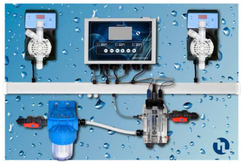 Система дозирования для контроля уровня pH/Cl в воде бассейна Etatron POOL GUARD 7 PH/CL/T PANEL (SONDA CL) – Купить в Калининграде - Интернет-магазин Мастер Спа
