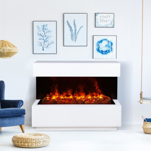 Электрокамин RealFlame Modern CST 1000 WT-P511 с очагом 3D Cassette 1000 ( с дровами) – Купить в Калининграде - Интернет-магазин Мастер Спа