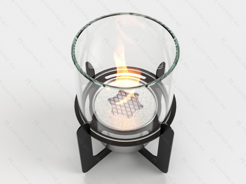 Настольный биокамин Lux Fire "Омега" (черный) – Купить в Калининграде - Интернет-магазин Мастер Спа