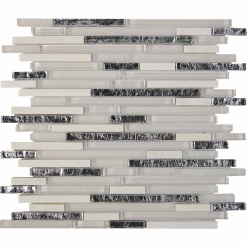 Мозаика 728 из мрамора и стекла, чипы 10x48/98/148 мм, сетка 286х300x8 мм в интернет-магазине MasterSPA