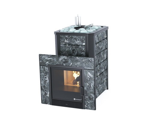Печь дровяная EASYSTEAM ЯЛТА 15 в камне для сауны и бани – Купить в Калининграде - Интернет-магазин Мастер Спа