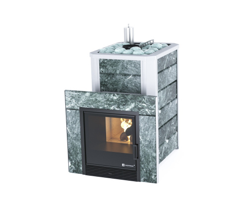 Печь дровяная EASYSTEAM ЯЛТА 15 в камне для сауны и бани – Купить в Калининграде - Интернет-магазин Мастер Спа