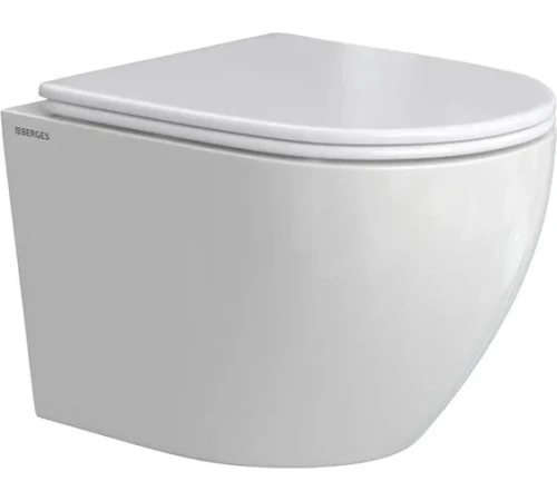 Унитаз подвесной BERGES OKUS Rimless 49 см 081127 в интернет-магазине MasterSPA