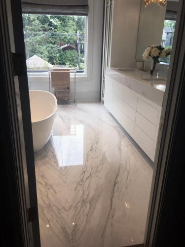 Крупноформатный керамогранит 120х260 Apavisa Elegance White в интернет-магазине MasterSPA