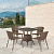 Комплект мебели 4+1 T197BT/Y137C-W56  4PCS Light Brown 4Pcs