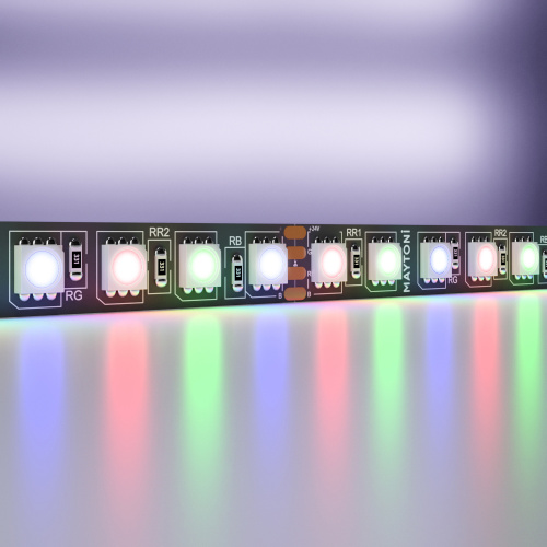 Светодиодная лента 24В 5050 21Вт/м RGB 5м IP20 Black в интернет-магазине MasterSPA