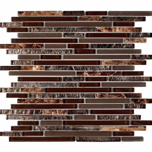 Мозаика 730 из мрамора и стекла, чипы 10x48/98/148 мм, сетка 286х300x8 мм в интернет-магазине MasterSPA