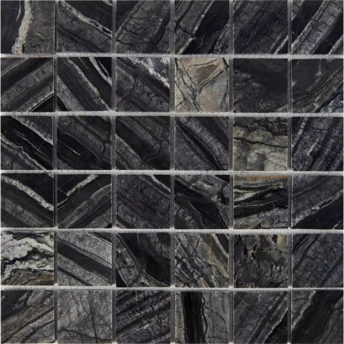 Мозаика 257 Royal Grey, чип 48x48 мм, сетка 305х305x6 мм, Полированная в интернет-магазине MasterSPA