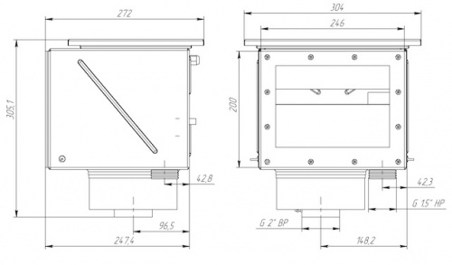 Скиммер из нержавеющей стали АкваСектор – Купить в Калининграде - Интернет-магазин Мастер Спа